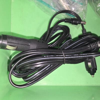 12v car adapter cable to round plug