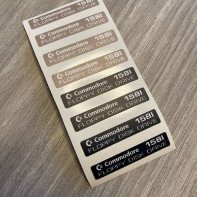 Commodore 1581 drive stickers